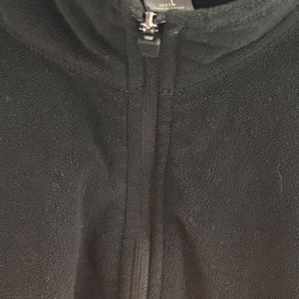 Eddie Bauer Mens Black Fleece 1/4 Zip Pullover Sweatshirt Casual Outdoor Size L - Picture 2 of 4